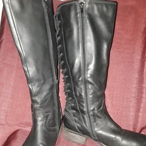 Steve  Madden Faux Leather Boots,  5